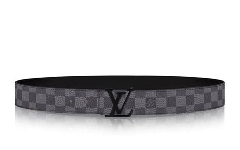 louis vuitton riem zwart heren|Initiales riem leder Louis Vuitton zwart maat 100 cm in Leer.